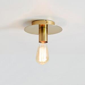 Markslöjd Piatto plafonieră lampă cu soclu E27 alamă, reglabil, Auriu / Alamă, Camera de zi / sufragerie, Metal