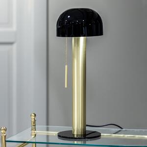 Markslöjd Lampa de masă Costa din metal, negru/alamă, Negru, Camera de zi / sufragerie, Metal