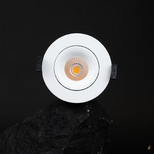 The Light Group SLC OnePro LED cu LED-uri de încastrat în jos alb 3.000 K, reglabil, Alb, Camera de zi / sufragerie, Metal, Plafon încastrat