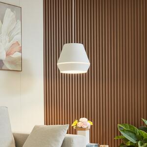Lucande Mynoria Suspensie cu LED, alb, aluminiu, Ø 35 cm, Alb, Camera de zi / sufragerie, Aluminiu, Modern
