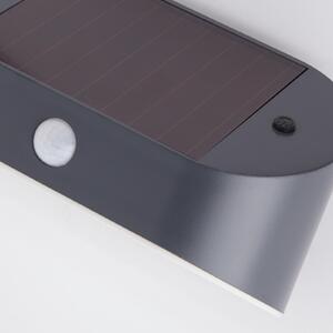 Searchlight Aplică de perete LED solar 67421BK-PIR, senzor mișcare, Negru, Plastic