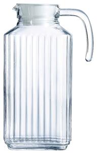 Carafa eleganta Pufo Simply din sticla pentru apa, limonada sau suc, 2L, transparent