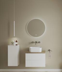 Kronenbach Moon oglindă 80x80 cm rotund cu iluminare cu covoraș de încălzire KBM80