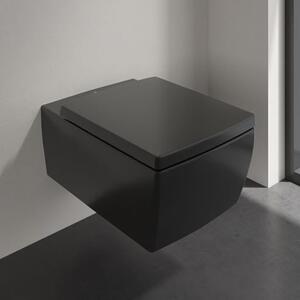 Villeroy & Boch Memento 2.0 vas wc agăţat fără margine negru 4633R0R7
