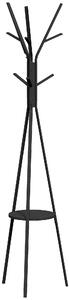 HOMCOM Cuier în Formă de Pom Design Modern, Metal Negru, Ideal pentru Hol, 45x45x180 cm | Aosom Romania