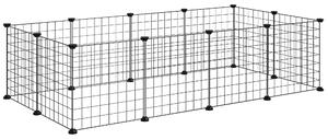 PawHut, tarc modular pentru animale, 35x35cm, negru | Aosom Romania