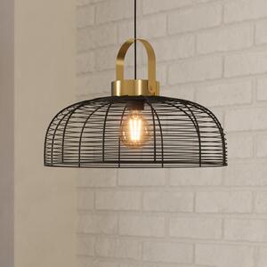 EGLO Roundham lampă suspendată, diametru 45 cm, reglabil, Negru, Camera de zi / sufragerie, Metal