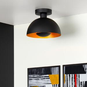 Lucide Siemon plafonieră din oțel, Ø 25 cm, negru, reglabil, Negru, Camera de zi / sufragerie, Metal, Modern