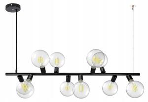 Candelabru pe cablu 10xE27/20W/230V negru