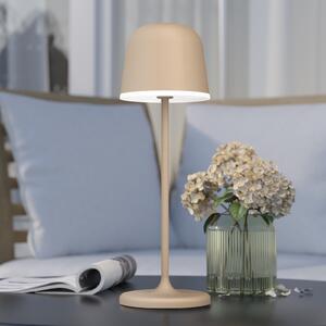 EGLO Mannera lampă de masă LED cu acumulator, nisip, reglabil, Bej, Camera de zi / sufragerie, Metal