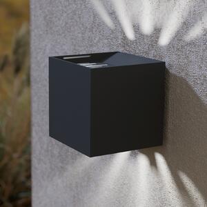 EGLO Calpino 2 aplică perete LED, negru, Negru, Camera de zi / sufragerie, Metal, Perete unghiular
