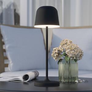 EGLO Mannera lampă de masă LED cu acumulator, negru, reglabil, Negru, Camera de zi / sufragerie, Metal