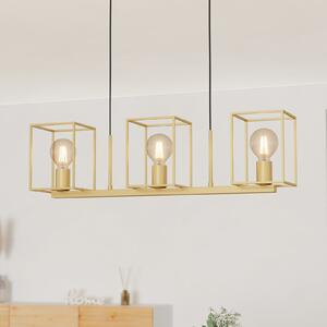 EGLO Cumiole lampă suspendată, 3 becuri, reglabil, Auriu / Alamă, Camera de zi / sufragerie, Metal