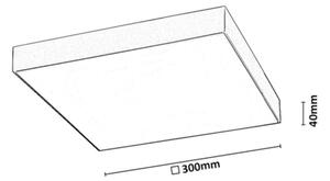 Rabalux 77000 - Plafonieră LED pentru baie TARTU 24W/230V 2800/4000/6000K IP44