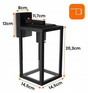 Lampă de perete de exterior 1xE27/40W/230V IP54 neagră