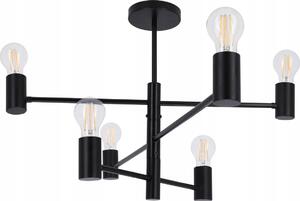Lustru pe tijă 6xE27/20W/230V negru