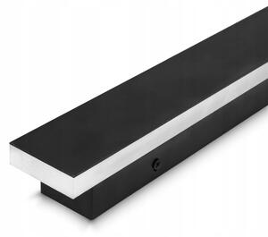 Aplică de perete pentru exterior LED/30W/230V 100 cm IP65 neagră