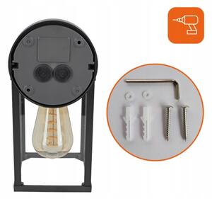 Lampă de perete pentru exterior 1xE27/25W/230V IP54 neagră