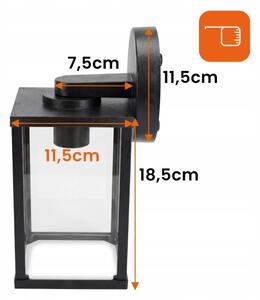 Lampă de perete pentru exterior 1xE27/25W/230V IP54 neagră