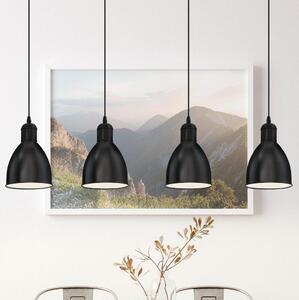 Eglo 55244 - Candelabru suspendat pe cablu PRIDDY 4xE27/60W/230V negru