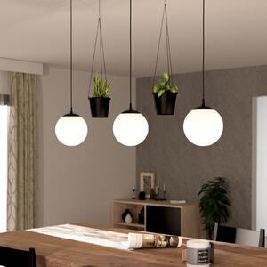 EGLO Rondo 3 lampă suspendată ghiveci becuri negru, reglabil, Negru, Camera de zi / sufragerie, Metal, Design