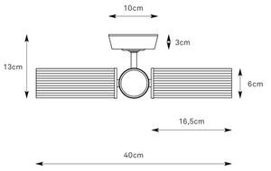 Markslöjd 109238 - Plafonieră aplicată pentru baie RIMINI 3xG9/20W/230V IP44 alamă