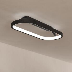 EGLO Codriales plafonieră LED pe negru, reglabil, Negru, Camera de zi / sufragerie, Metal, Modern