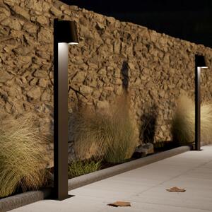 EGLO Stagnone bornă luminoasă LED pe negru, Negru, Metal, Modern