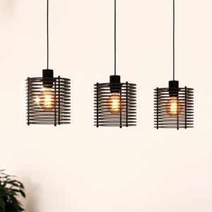 EGLO Segovia lampă suspendată, 3 becuri, reglabil, Negru, Camera de zi / sufragerie, Metal, Modern