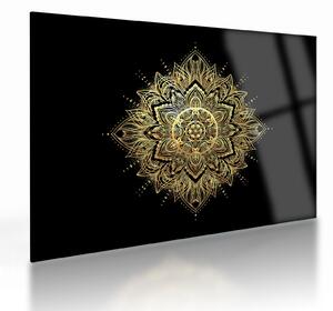 Tablou pe sticlă - Mandala bogăției (70x50 cm)