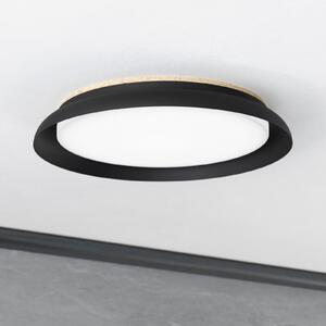 EGLO Penjamo plafonieră LED, Ø 46,5cm, negru, Negru, Camera de zi / sufragerie, Metal, Modern