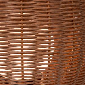 Lucide Colin LED lampă de masă pentru exterior, baterie reîncărcabilă, 36 cm, naturală, reglabil, Lemn, Plastic, Modern