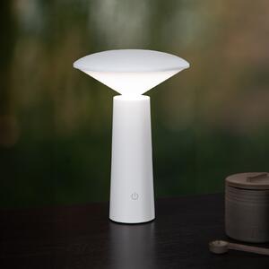 Lucide Jive lampă masă LED acumulator dimabilă alb, reglabil, Alb, Plastic, Modern