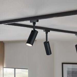 Paulmann URail Tubo spot dim 3 trepte 3.000K negru, reglabil, Negru, Camera de zi / sufragerie, Metal, Modern