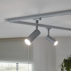 Paulmann URail Tubo spot dim 3 trepte 3000K crom, reglabil, Gri, Camera de zi / sufragerie, Metal, Modern