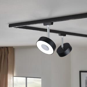 Paulmann URail Circle spot 3 trepte 4.000K negru, reglabil, Negru, Camera de zi / sufragerie, Metal, Modern