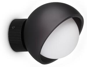 IDEAL LUX Aplică Bloom, negru, Ø 12 cm, metal, Negru, Camera de zi / sufragerie, Metal, Modern