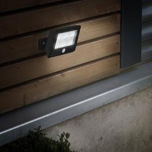 Briloner Kollig reflector LED exterior cu senzor IP54 negru, Negru, Plastic, Spot de exterior / vârf de pământ