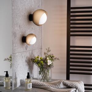 IDEAL LUX Aplică Bloom, negru, Ø 17 cm, metal, Negru, Camera de zi / sufragerie, Metal, Modern