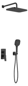 KFA Armatura Malaga Black set de duș ascuns cu duș de ploaie negru 4529-501-81