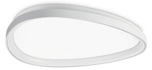IDEAL LUX Plafonieră LED Gemini, albă, 61 cm, 4000 K, cu întrerupător, Alb, Camera de zi / sufragerie, Metal, Modern