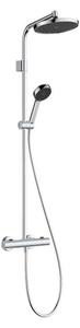 Coloană de duș Hansgrohe, Activera S, cu baterie termostatică Ecostat Fine, crom