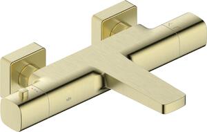 KFA Armatura Malaga Brushed Light Gold baterie cadă-duș perete cu termostat auriu 5754-010-31