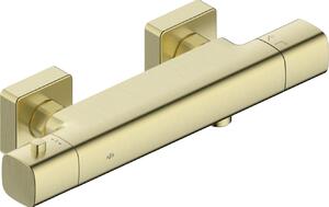 KFA Armatura Malaga Brushed Light Gold baterie de duș perete cu termostat auriu 5756-010-31