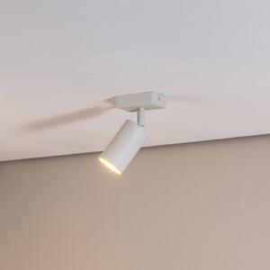 Argon Spot de tavan Sado alb oțel, reglabil 1 bec unghiular,, Alb, Camera de zi / sufragerie, Metal, Modern