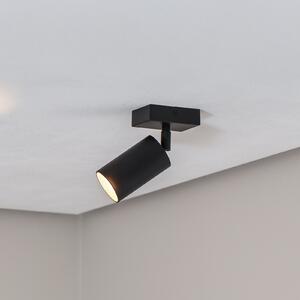 Argon Spot de tavan Sado negru oțel reglabil 1 bec unghiular,, Negru, Camera de zi / sufragerie, Metal, Modern