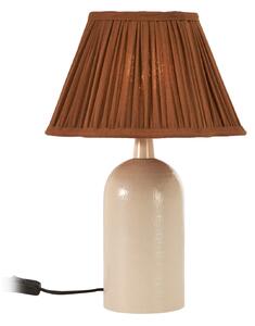 PR Home Riley lampă de masă, bej/maro, Bej, Camera de zi / sufragerie, Ceramică