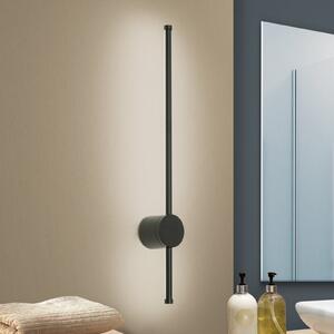 ORION Ferdinand aplică perete LED, IP54, negru, Negru, Camera de zi / sufragerie, Metal, Modern