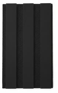 JAKS Panou lamelar de perete 255 x 46 cm negru