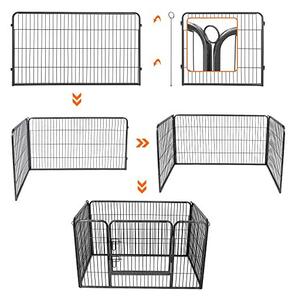 Tarc pentru animale de companie, Feandrea, PPK04GY, Gri, ‎120 x 70 x 80 cm